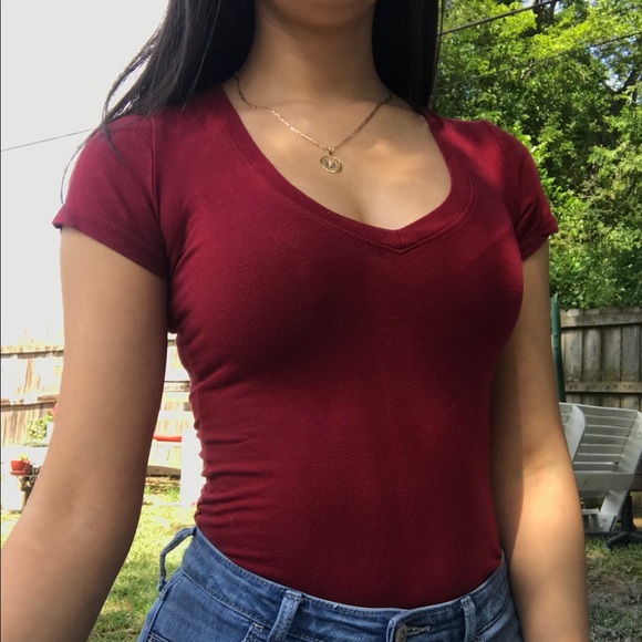 Burgundy Agaci Bodysuit - Picture 2 of 2